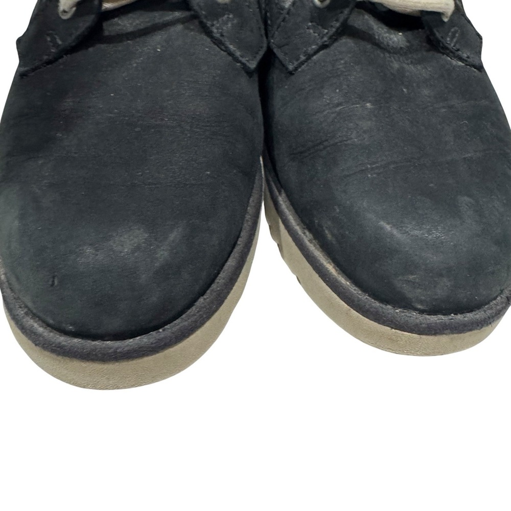 UGG AUSTRALIA BETHANY CANVAS NUBUCK SHEEPSKIN BLACK BOOTS SIZE 6 US - Picture 5 of 7